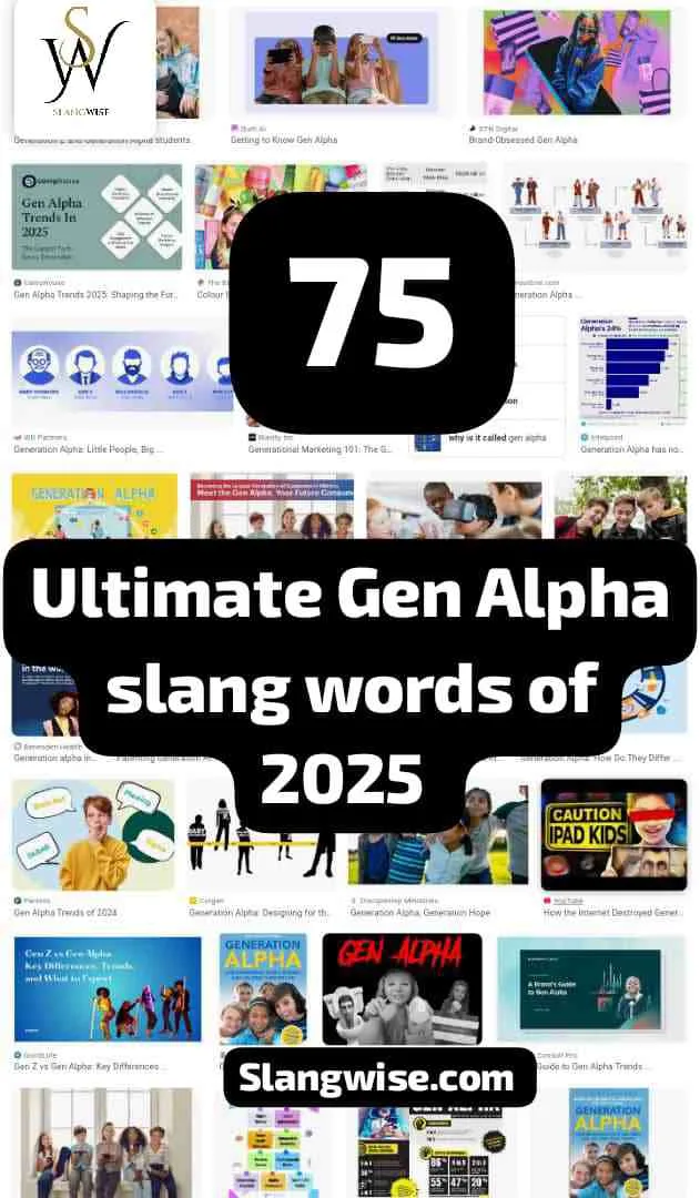 Gen alpha slang words