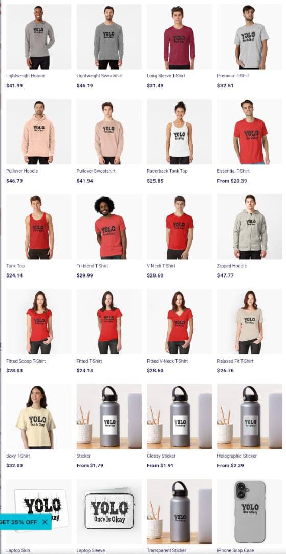 Yolo Merch Images