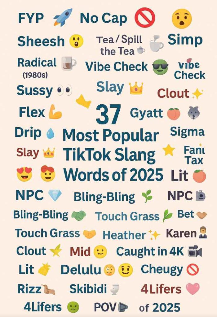 37 Most Popular TikTok Slang Words of 2025