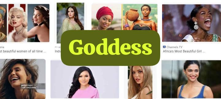 Goddess Goddess - slang for attractive womenn