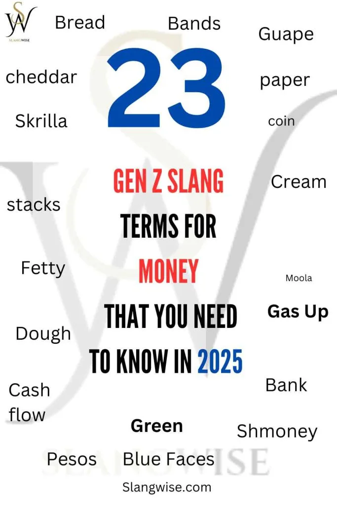 23 gen z slang terms for money