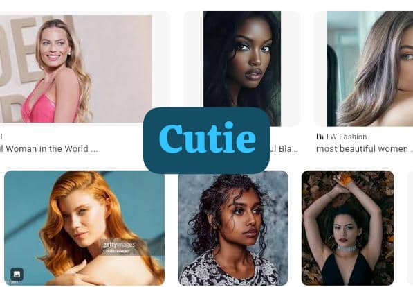 cutie cutie - slang for beautiful women