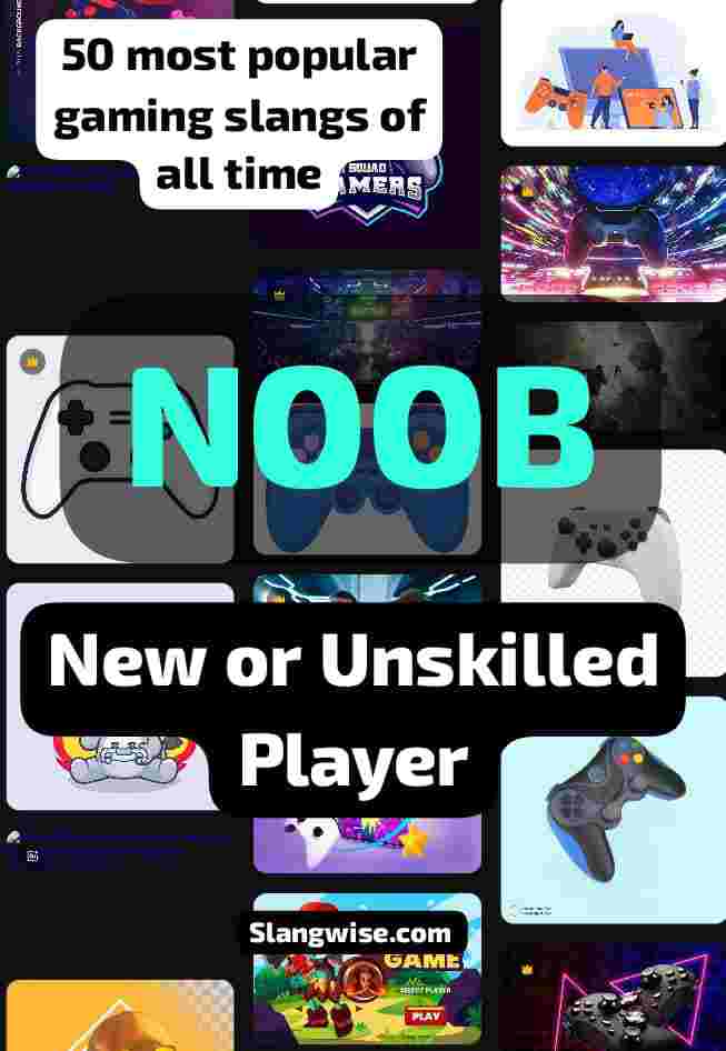 Noob - Gaming Slang meaning NOOB - Gaming Slang