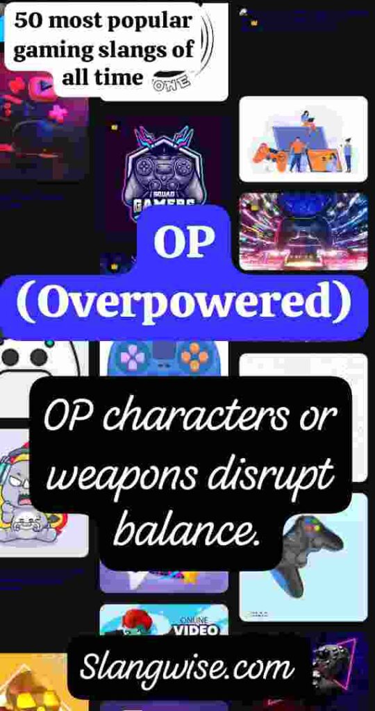Op meaning in gaming slang