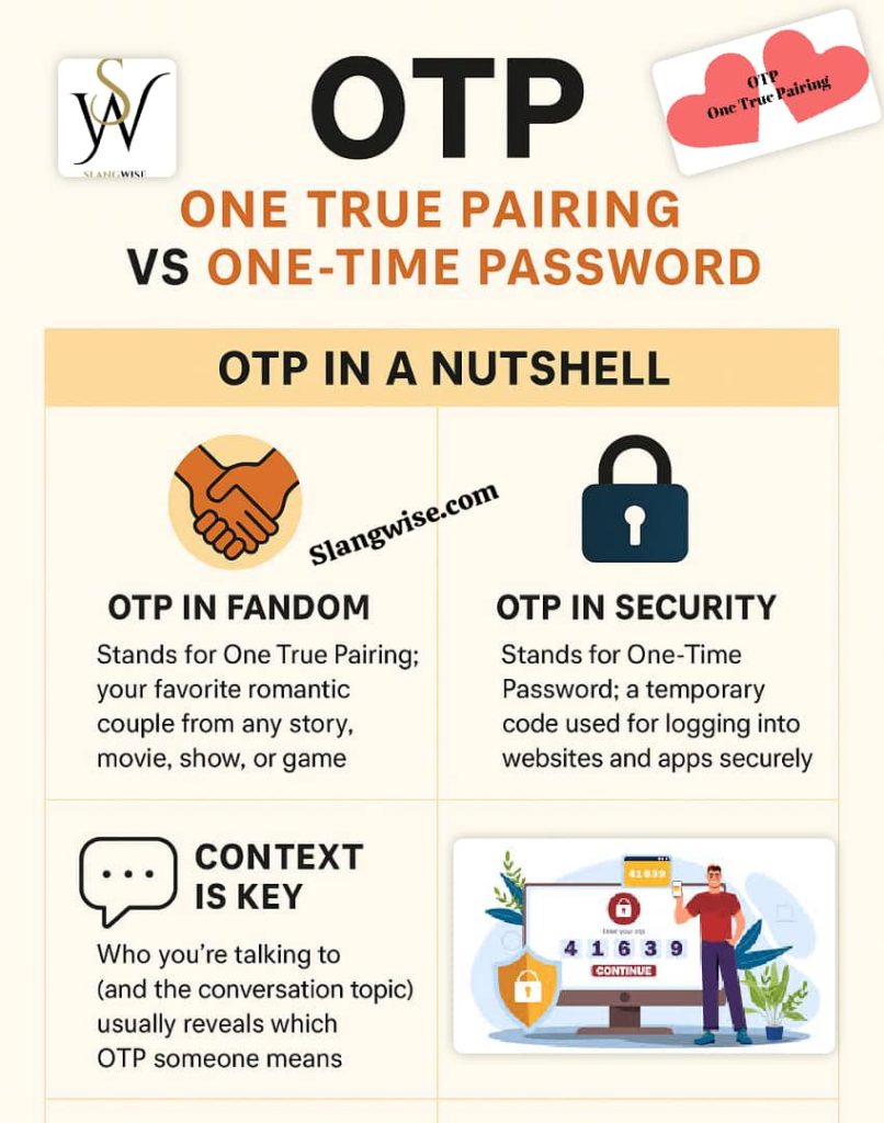 Meaning of OTP in text What OTP Means in Text and slang Image