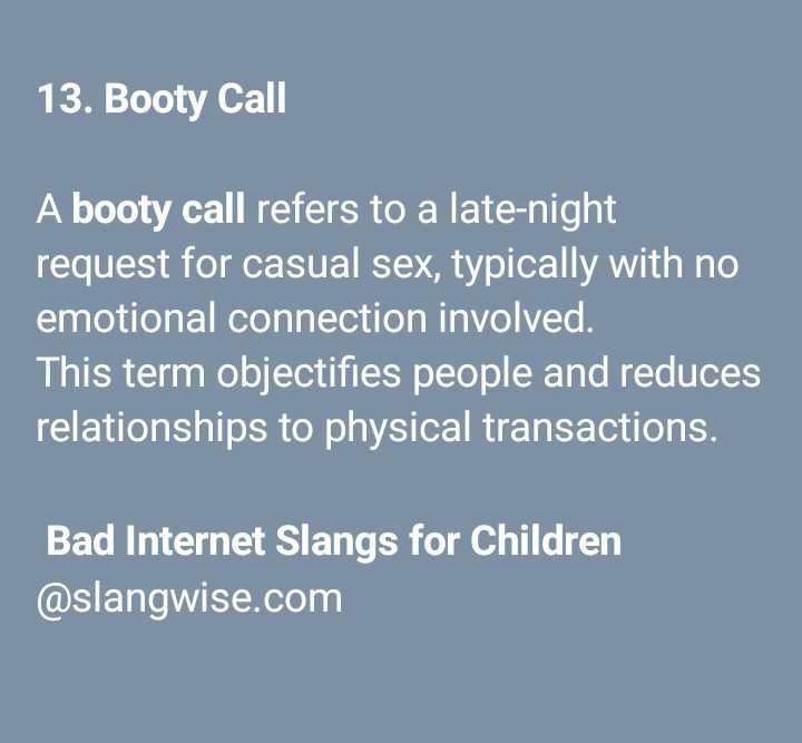 Booty call meaning