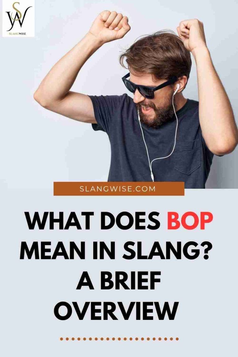bop meaning in slang