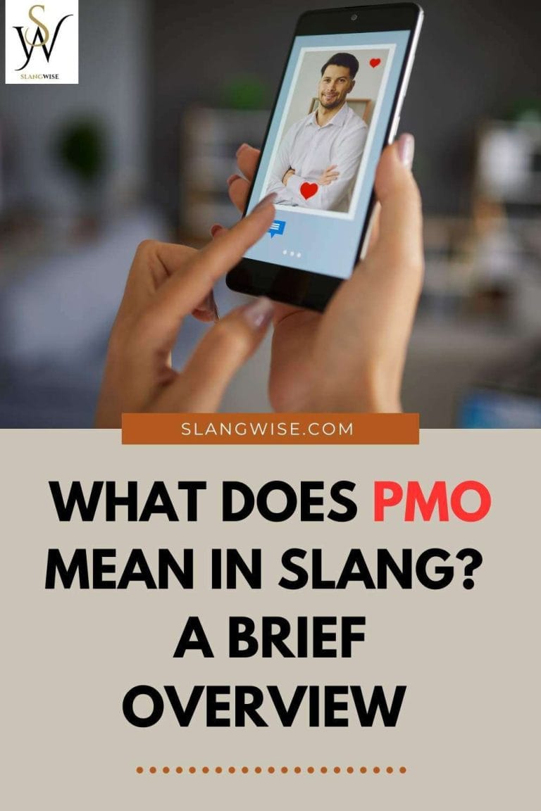 pmo meaning in slang