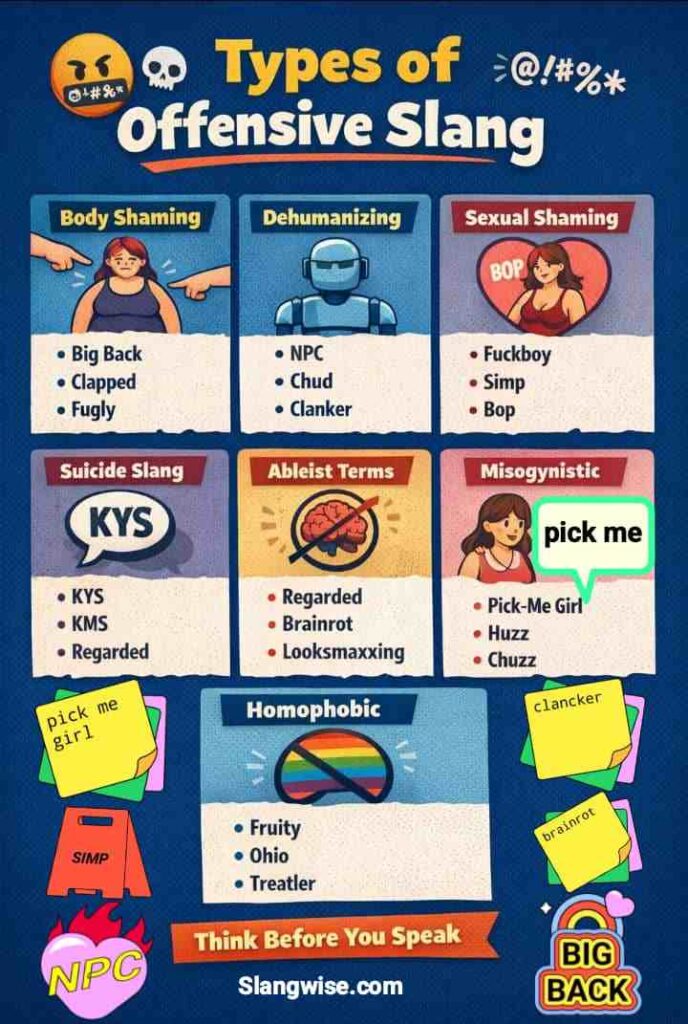 Offensive Slang terms