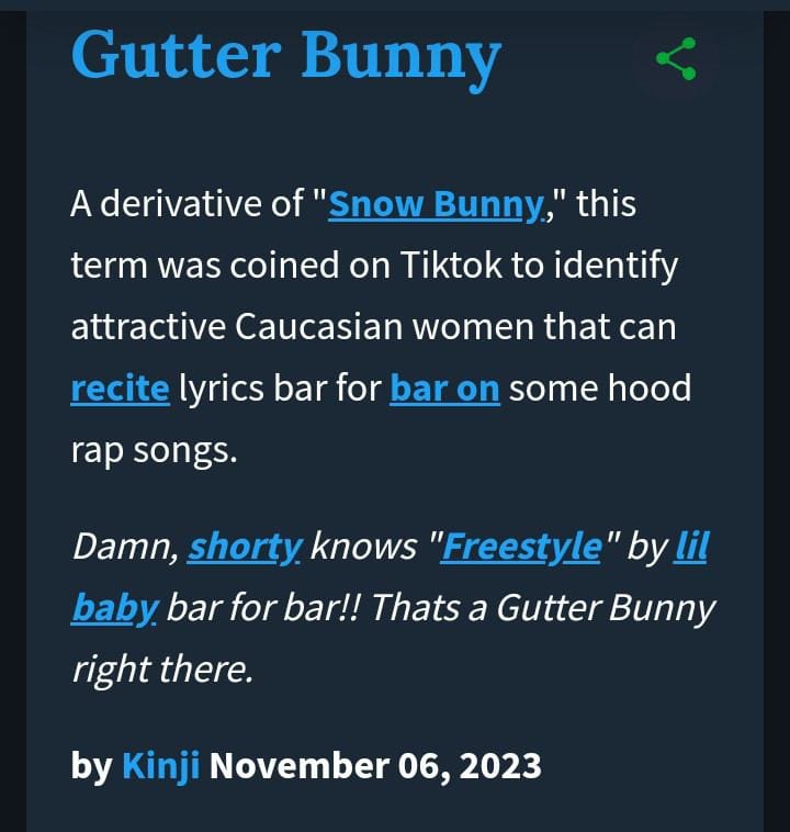 Gutter bunny meaning 