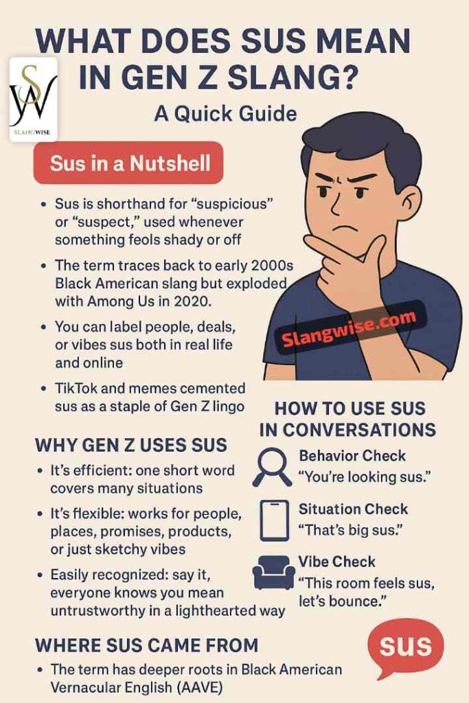 sus Meaning infographic