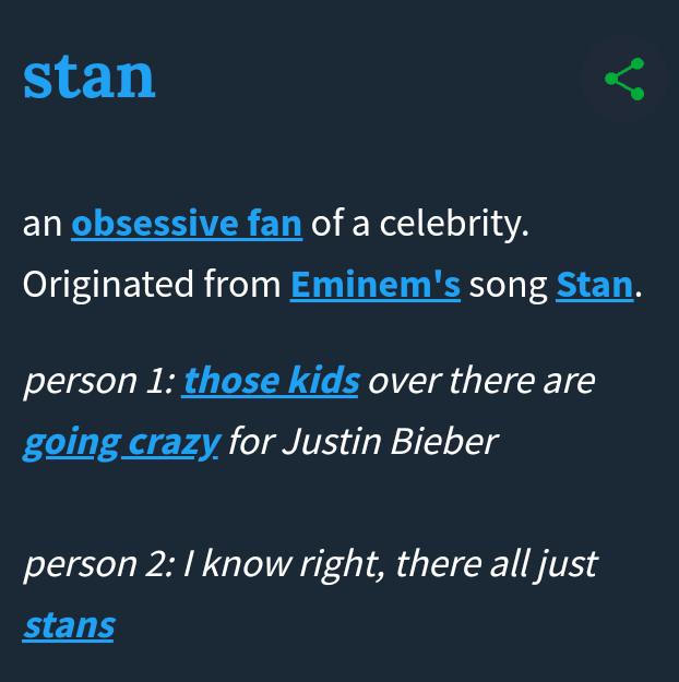 meaning of stan in slang