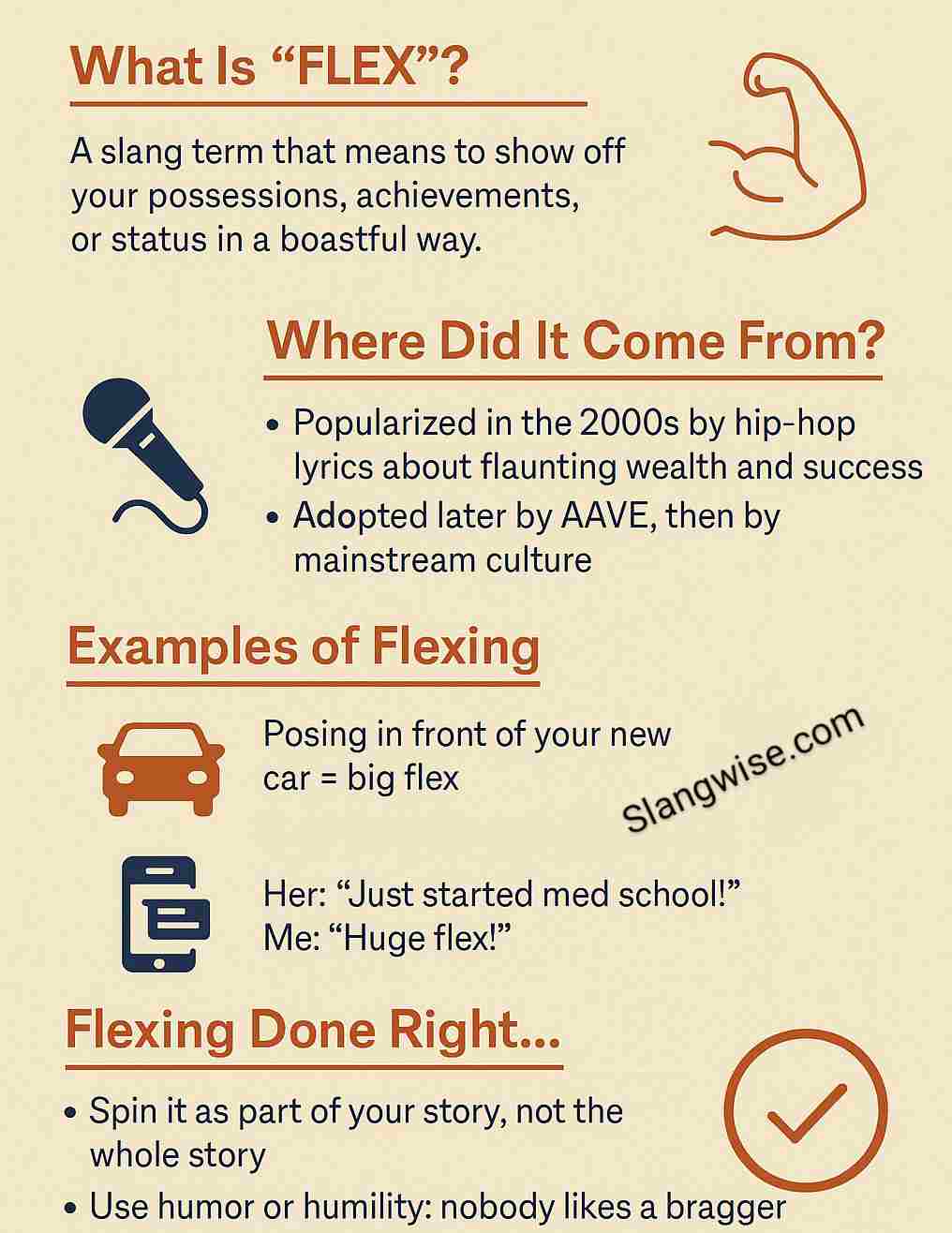 Flex slang meaning