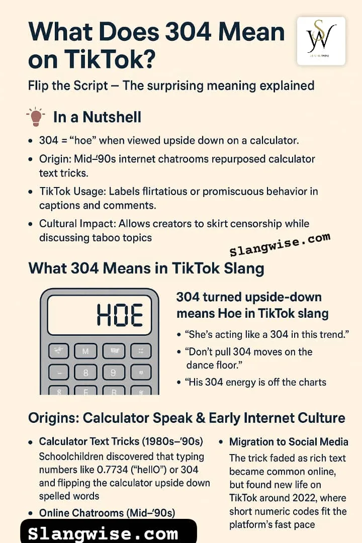 304 meaning on TikTok image