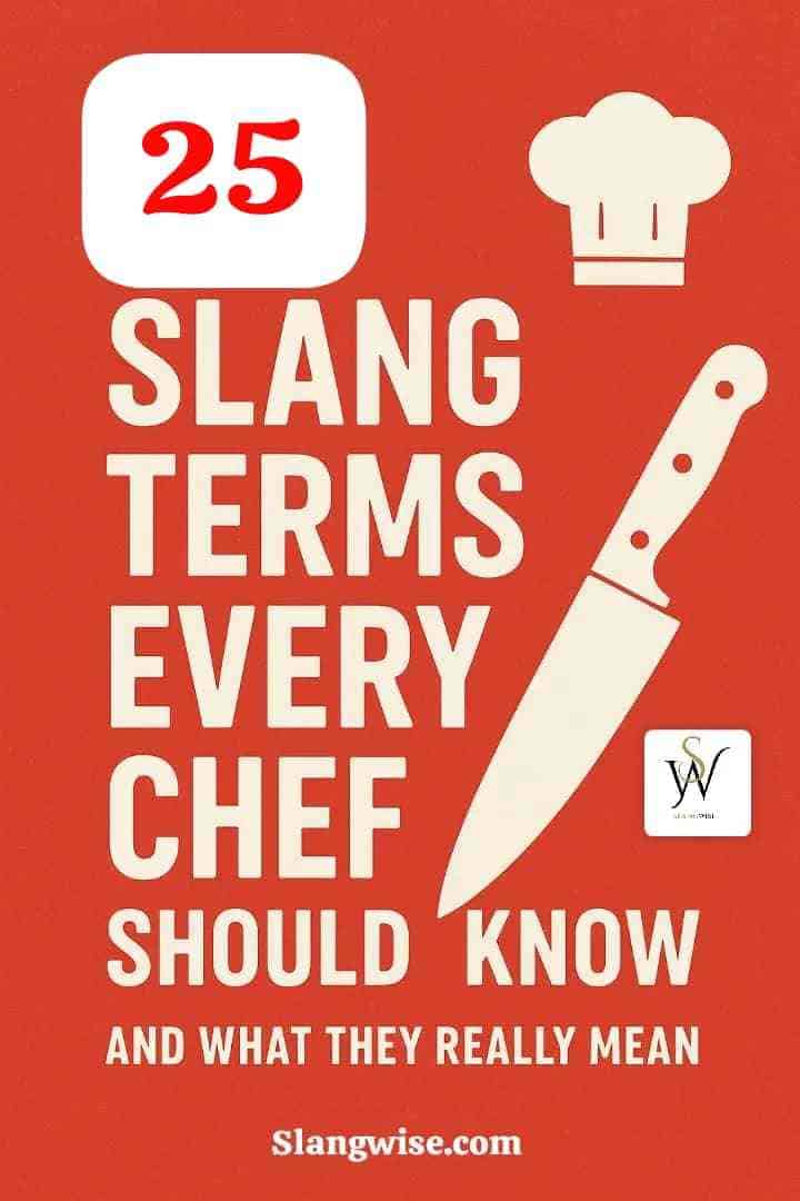 25 Slang Terms Every Chef Should Know