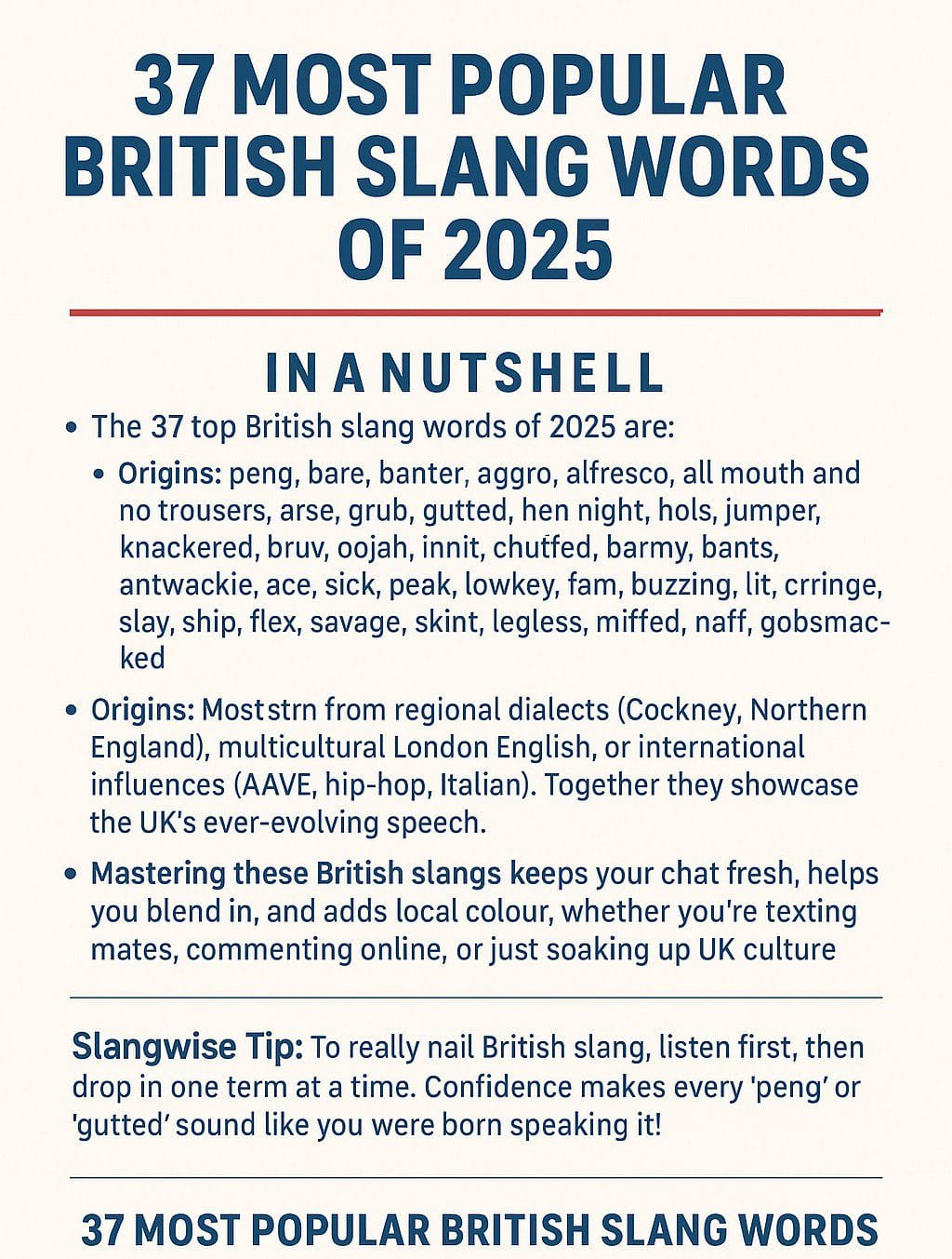 British slang words and phrases image