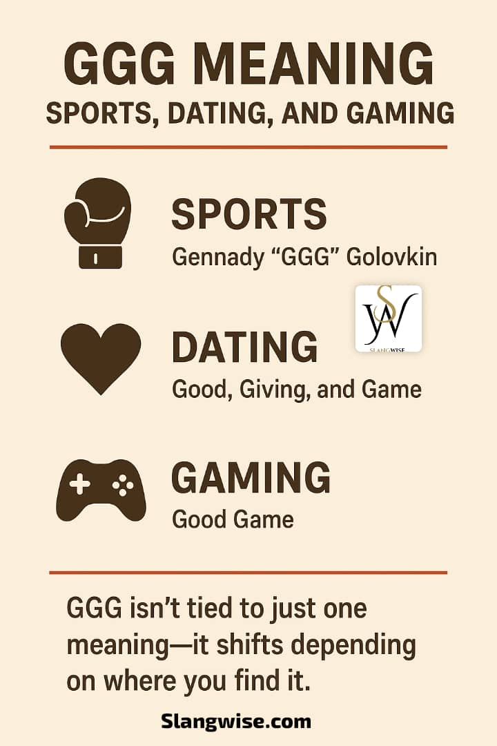 ggg meaning in slang, gaming and sport
