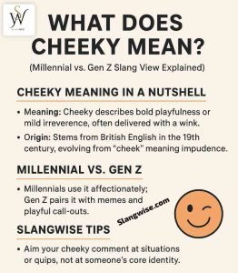 What Does Cheeky Mean? (Millennial vs. Gen Z Slang View Explained)