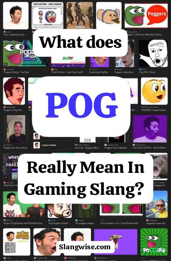 What pog mean in gaming slang
