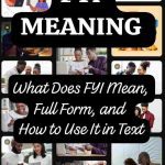 FYI Meaning
