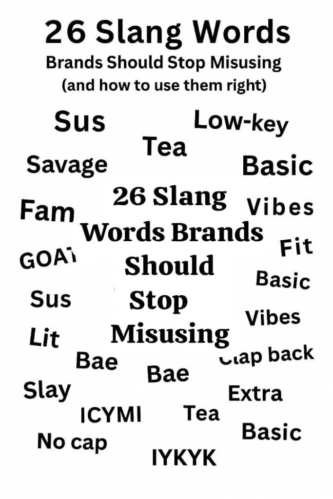 misunderstood slang by brands