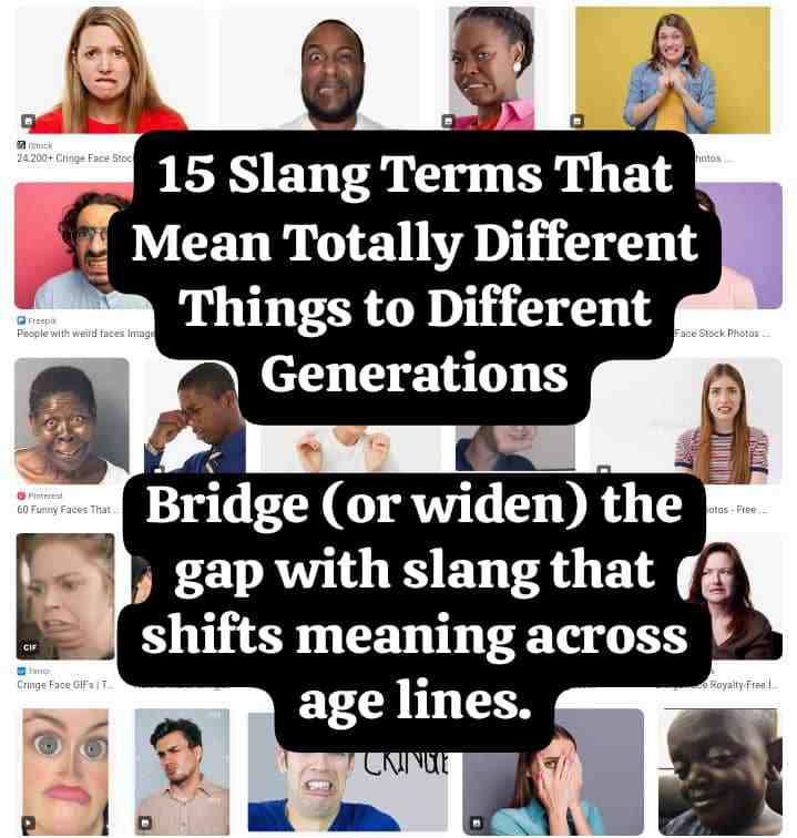 Slangs with different meanings