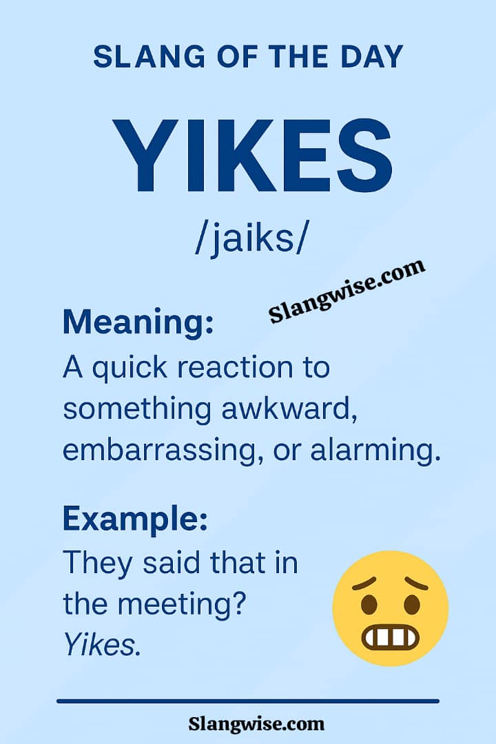 yikes Meaning infographic