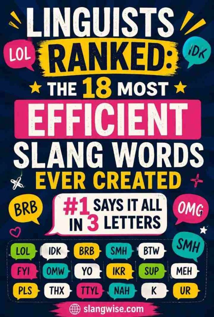 27 Most Efficient Slang Words Ever Created, and the 3 Letter Giant That Still Rules