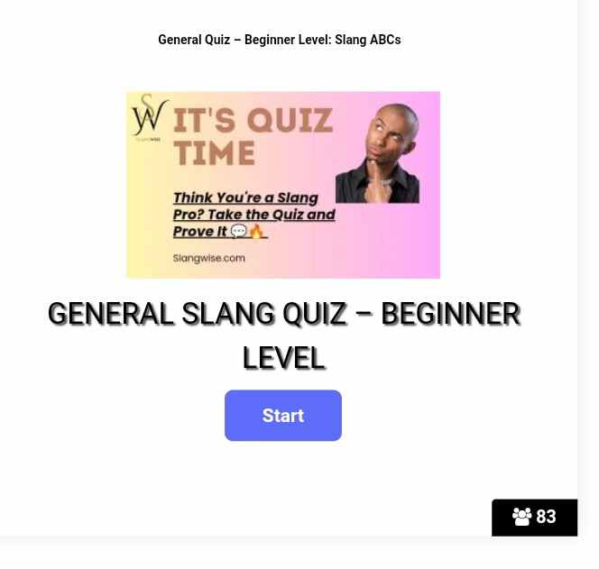 Slang Quiz Image 