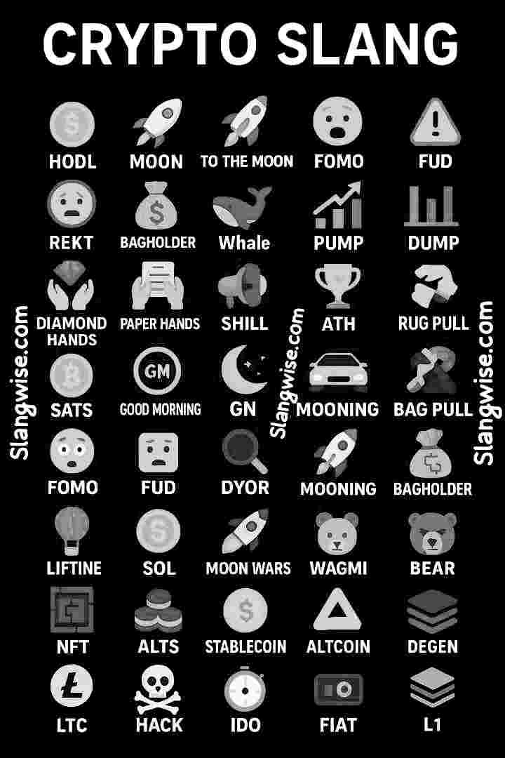 Cryptocurrency Slang Words images