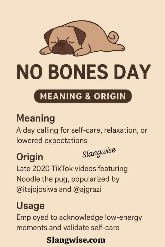 no bones day meaning image