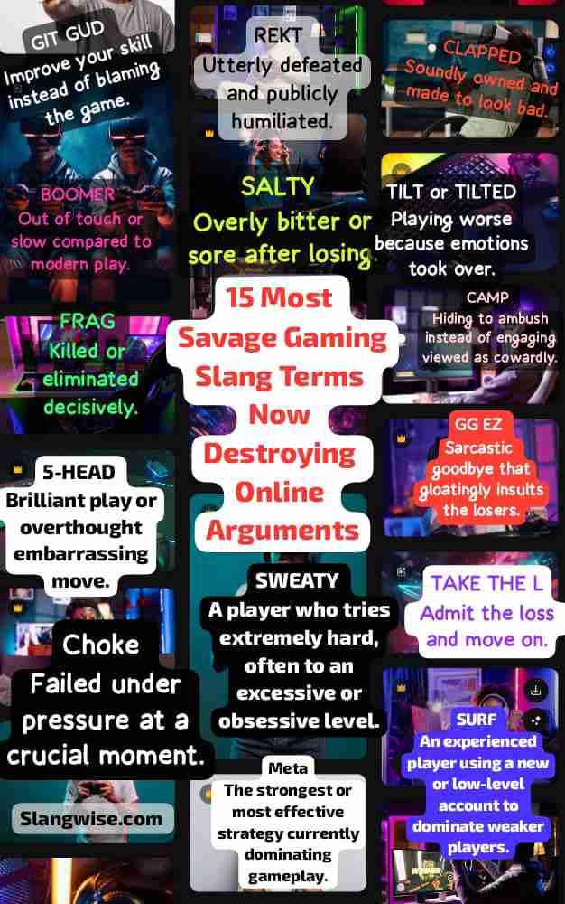 popular savage gaming slangs
