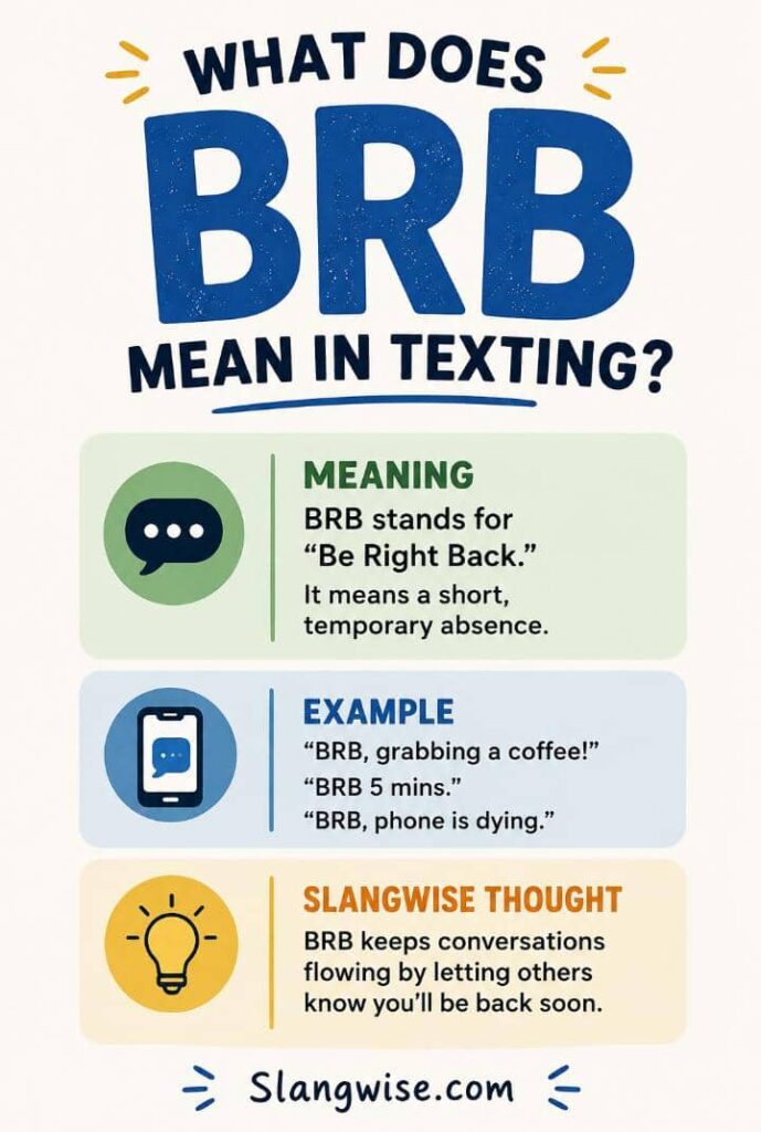 What does BRB mean exactly?