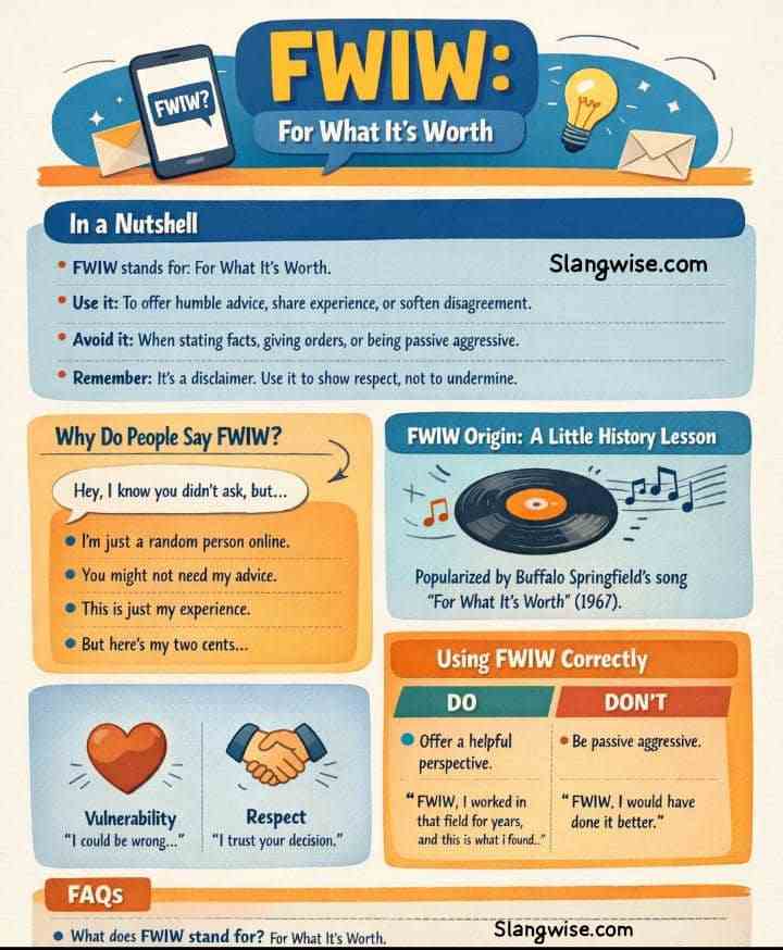 FWIW Meaning: Why You're Probably Using it Wrong and Why it's Everywhere