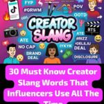 30 Must Know Creator Slang Words That Influencers Use All The Time
