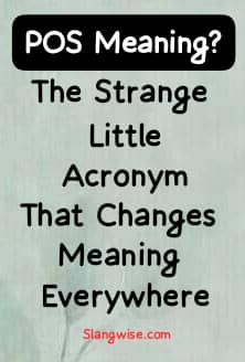 POS Meaning? The Strange Little Acronym That Changes Meaning Everywhere