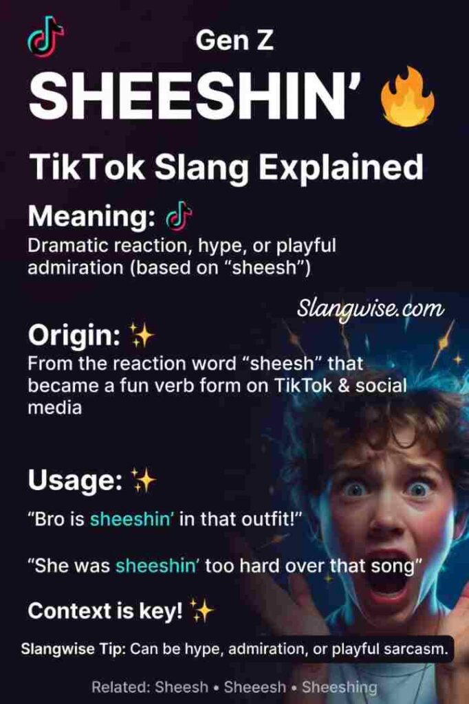 What sheeshin mean in slang 