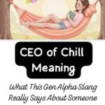 What does CEO of chill mean in Gen Alpha slang?