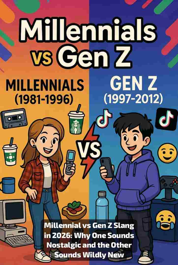 Millennial vs Gen Z Slang in 2026: Why One Sounds Nostalgic and the Other Sounds Wildly New