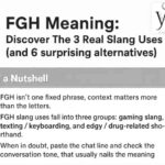 FGH Meaning: What Does FGH Mean in Texting? 3 Slang Uses Explained