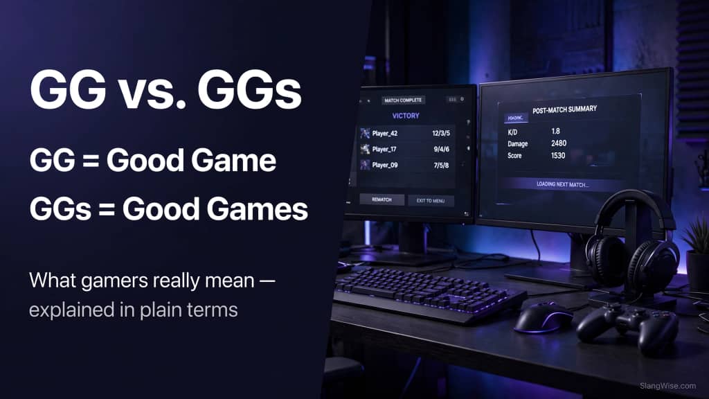 GGs Meaning Explained: What Gamers Really Mean When They Type It