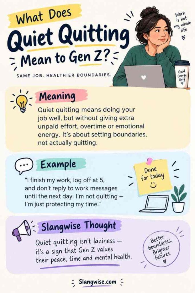 What Does Quiet Quitting Really Mean to Gen Z? The Slang Everyone Thinks They Understand