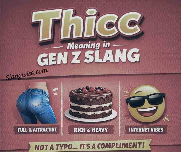 What does thicc mean in slang?
