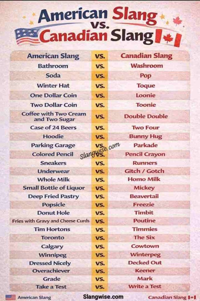 American Slang vs Canadian Slang