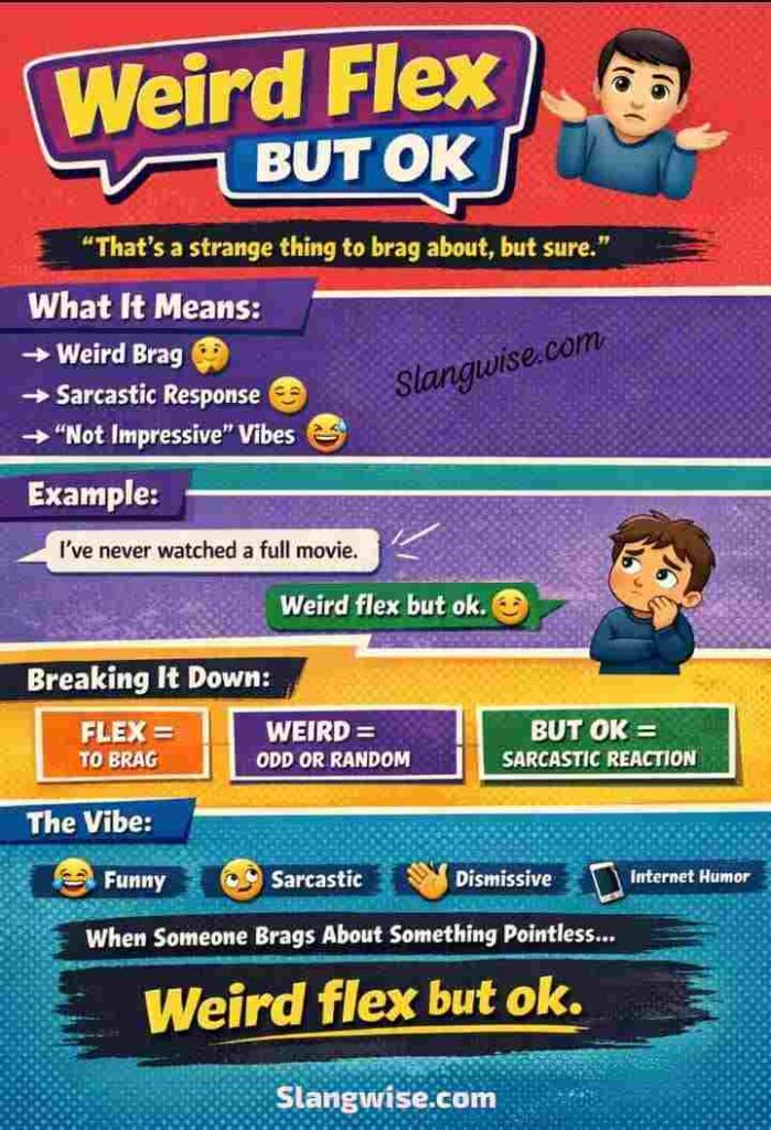 Weird Flex But Ok Meaning: Why This Strange Little Clapback Shows Up Everywhere Online