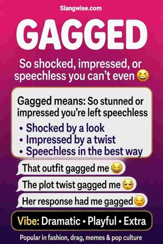 Gagged Meaning in Slang: Why People Say It When They Are Shocked, Impressed, or Completely Speechless