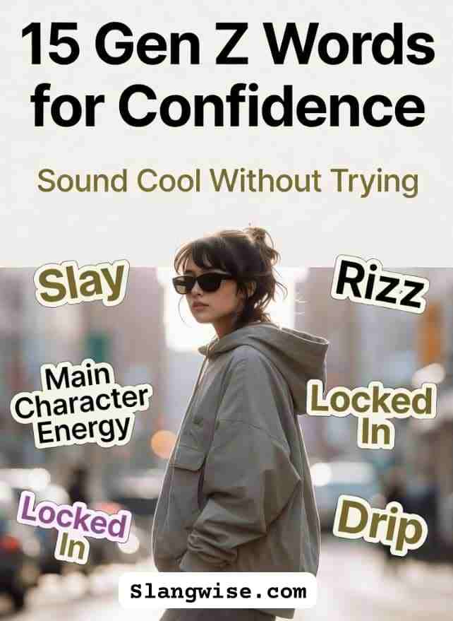 Gen Z slang words for confidence
