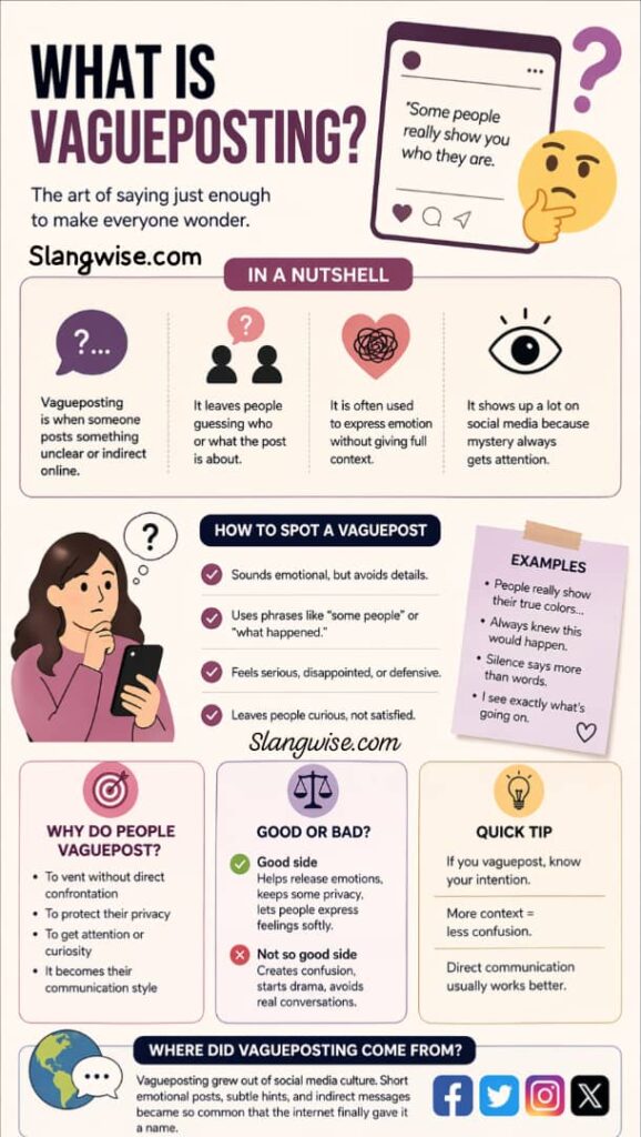 Vagueposting Meaning in Slang 