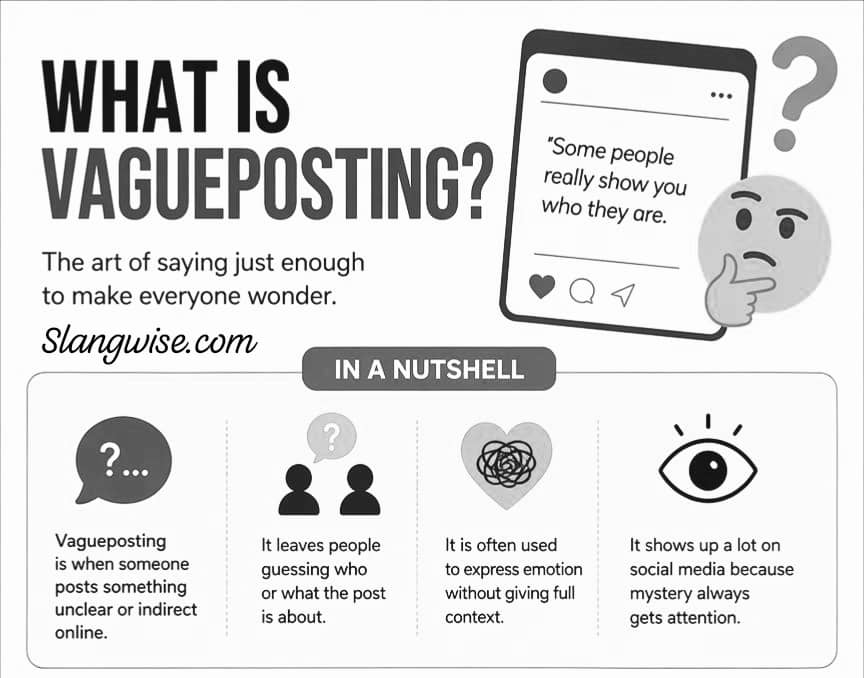 Vagueposting Meaning in Slang