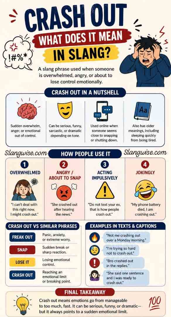 Crash out meaning in slang